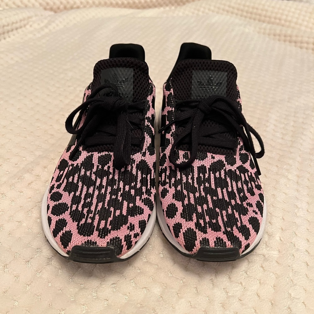 adidas Pink and Black Athletic Shoes